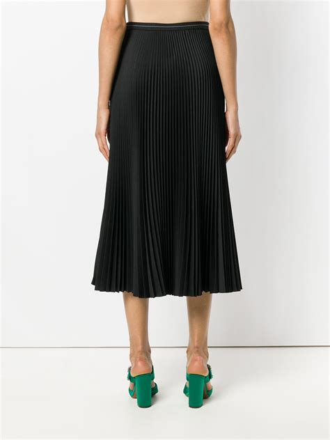 prada gem skirt|Prada pleated midi skirt.